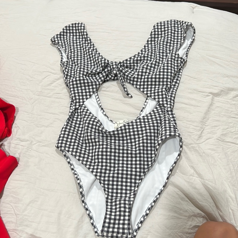 Gingham swimsuit